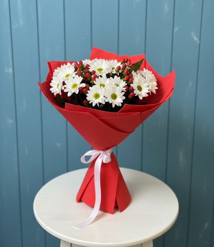 Букет цветов из: Хризантемы в Заболотье