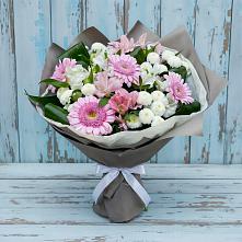Букет цветов из:  Герберы, Альстромерии и Хризантемы #REPLACE_PRED# Заболотье