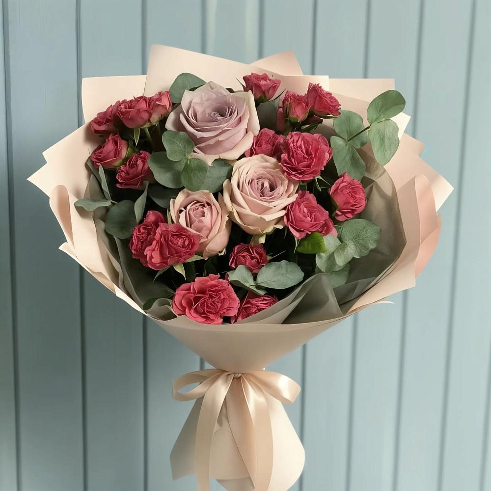Букет цветов из: Гвоздики и Розы в Заболотье