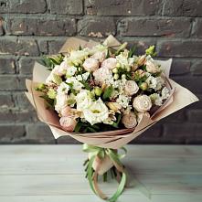Букет цветов из:  Альстромерии, Розы и Хризантемы в Заболотье