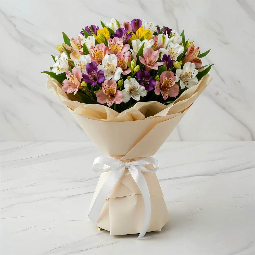 Букет цветов из: Альстромерии в Заболотье