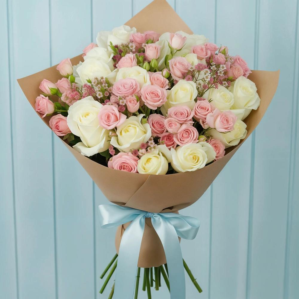 Букет цветов из: Розы в Заболотье