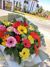 Букет цветов из:  Герберы #REPLACE_PRED# Заболотье