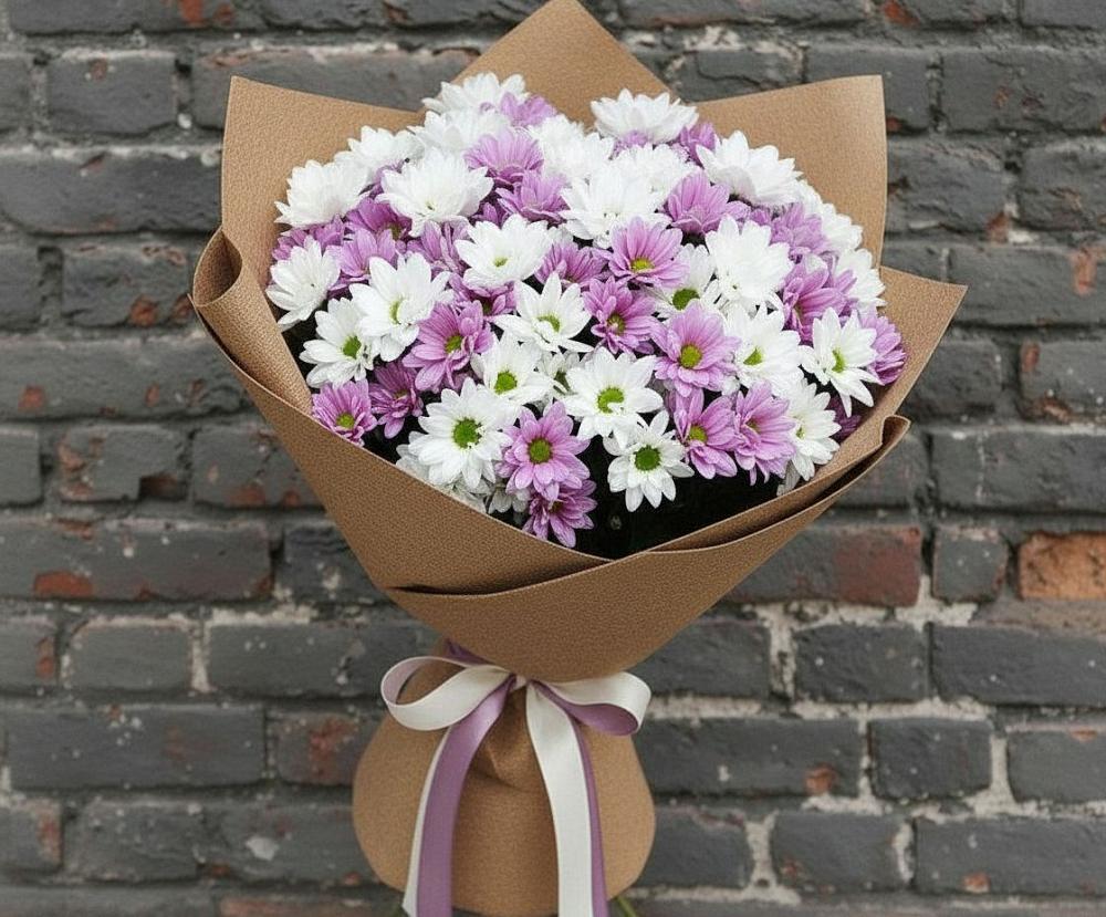 Букет цветов из: Хризантемы в Заболотье