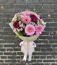 Букет цветов из:  Герберы и Хризантемы в Заболотье
