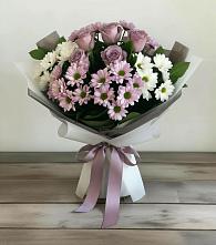 Букет цветов из:  Хризантемы и Розы в Заболотье
