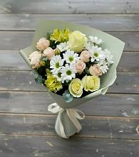 Букет цветов из:  Альстромерии, Розы и Хризантемы в Заболотье