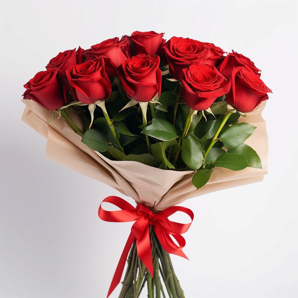 Букет 11 Красных роз Эдлесс Лав в Заболотье