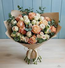 Букет цветов из:  Альстромерии и Розы #REPLACE_PRED# Заболотье
